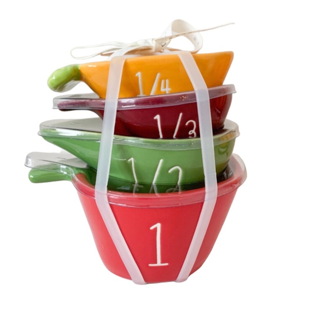 Rae Dunn vegetables measuring cups NEW